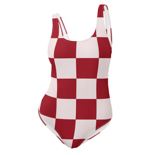 Go Red - Inspired By Dua Lipa - Sustainably Made One-Piece Swimsuit