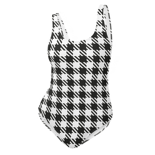 Royal Check - Inspired By Selena Gomez - Sustainably MadeOne-Piece Swimsuit