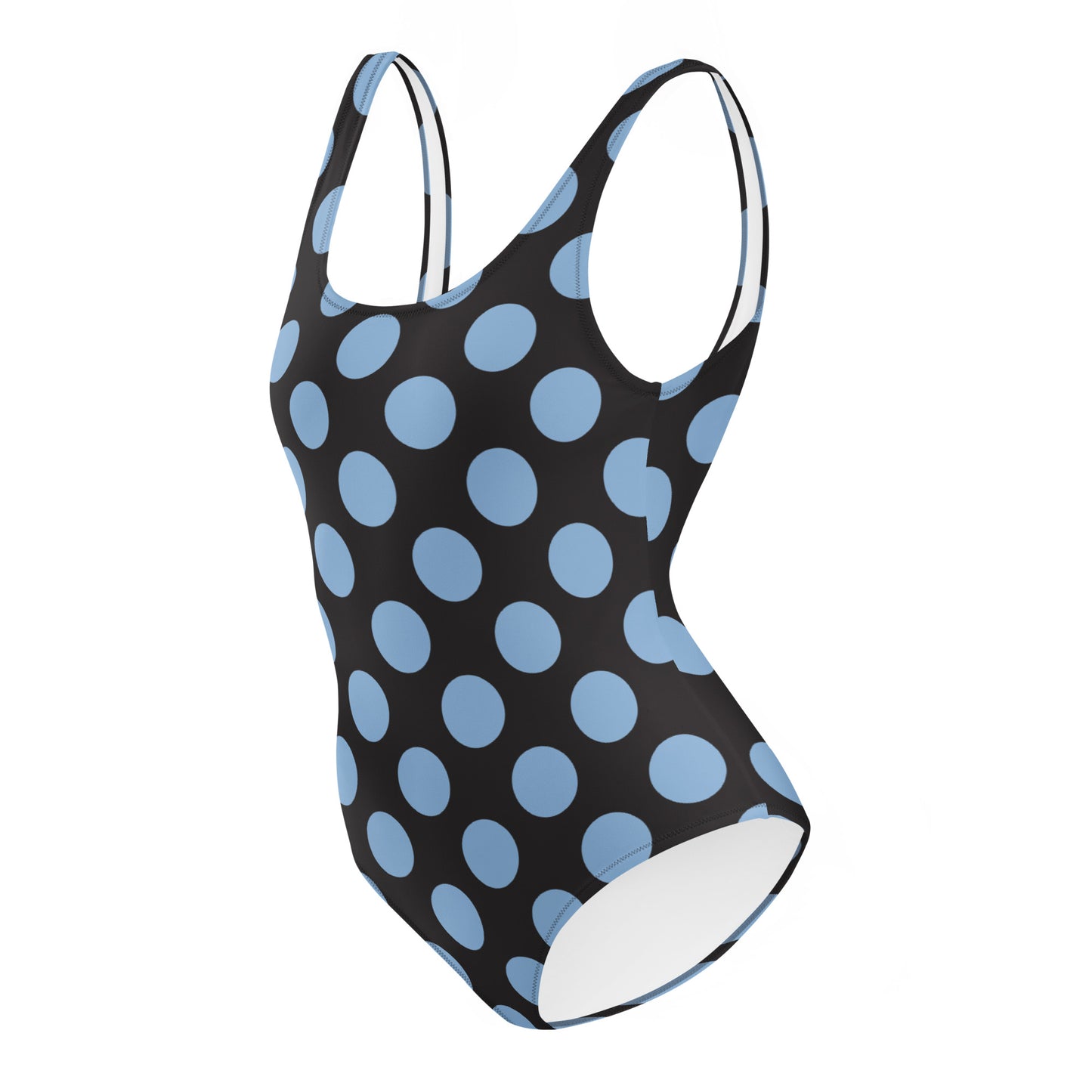 Blue Polkadot - Inspired By Harry Styles - Sustainably Made One-Piece Swimsuit