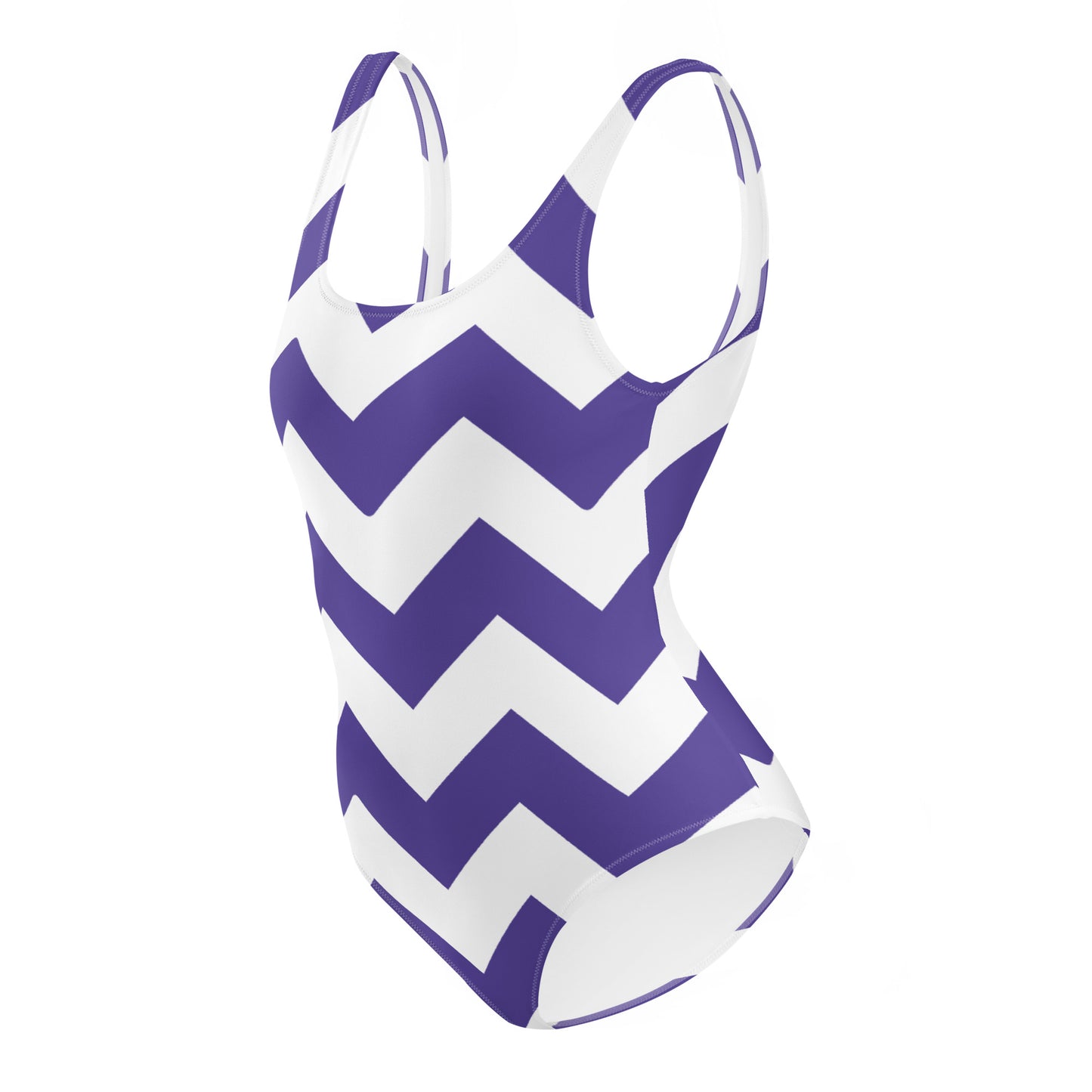 Blue Zigzag - Inspired By Harry Styles - Sustainably Made One-Piece Swimsuit