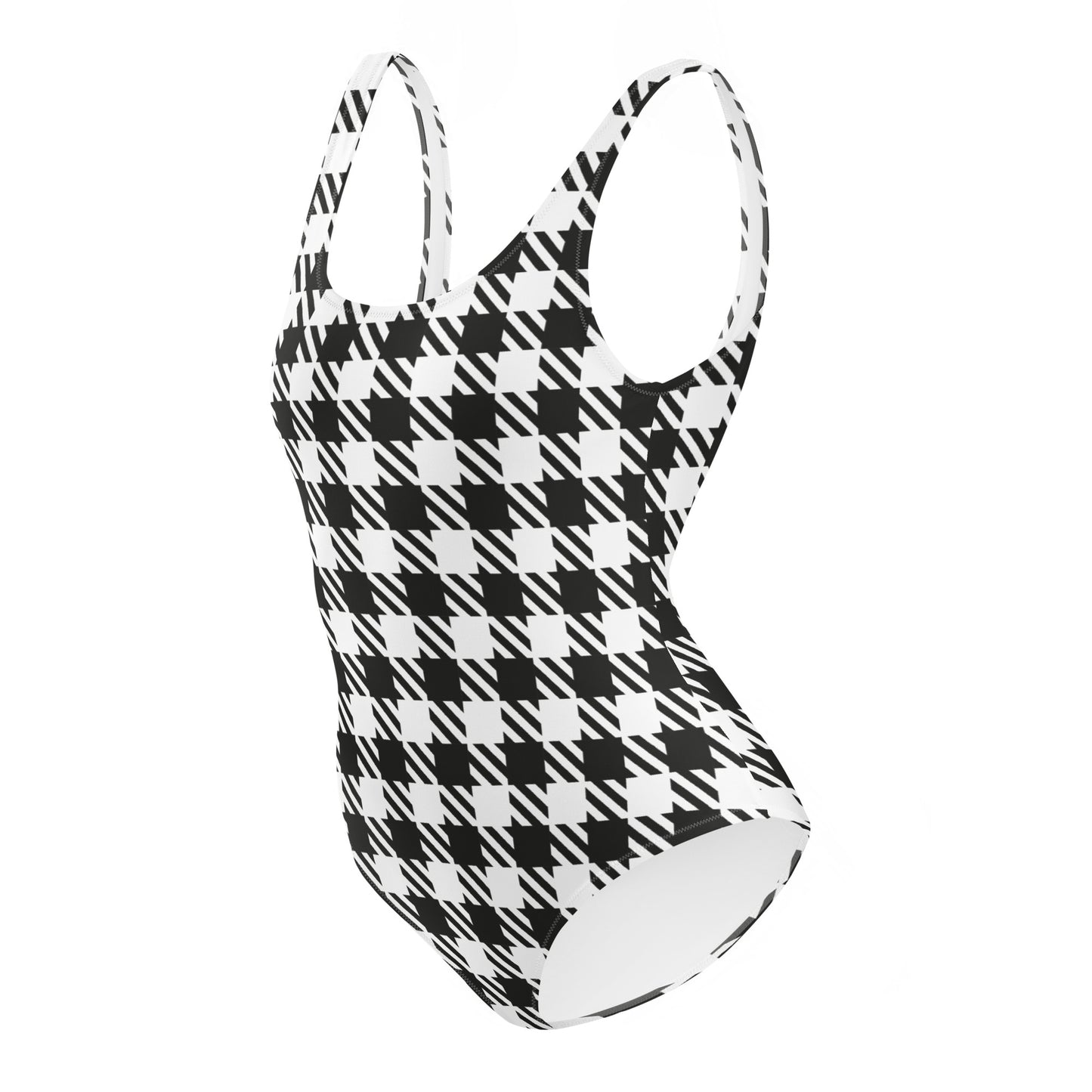 Royal Check - Inspired By Selena Gomez - Sustainably MadeOne-Piece Swimsuit