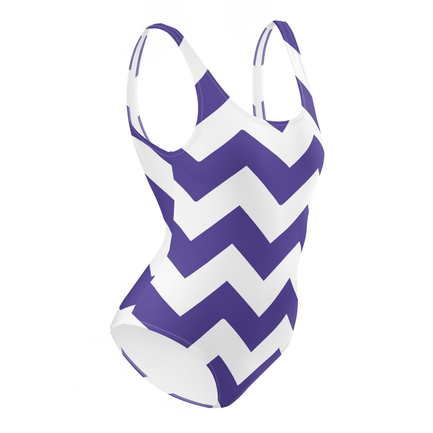 Blue Zigzag - Inspired By Harry Styles - Sustainably Made One-Piece Swimsuit