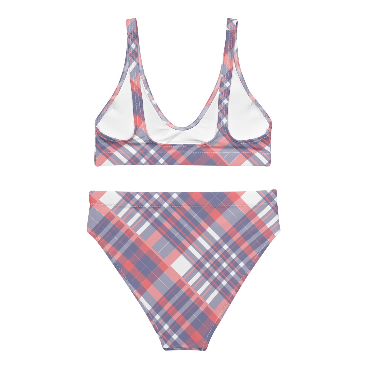 Diagonal Stripes - Inspired By Taylor Swift - Sustainably Made high-waisted bikini