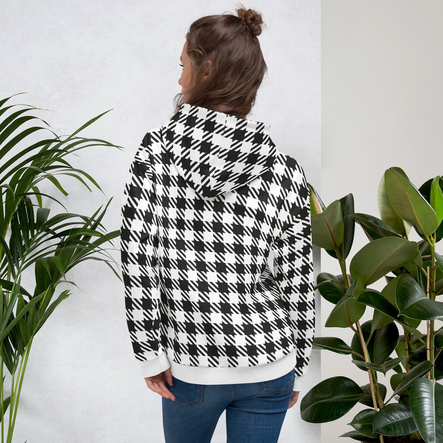 Royal Check - Inspired By Selena Gomez - Sustainably Made Unisex Hoodie