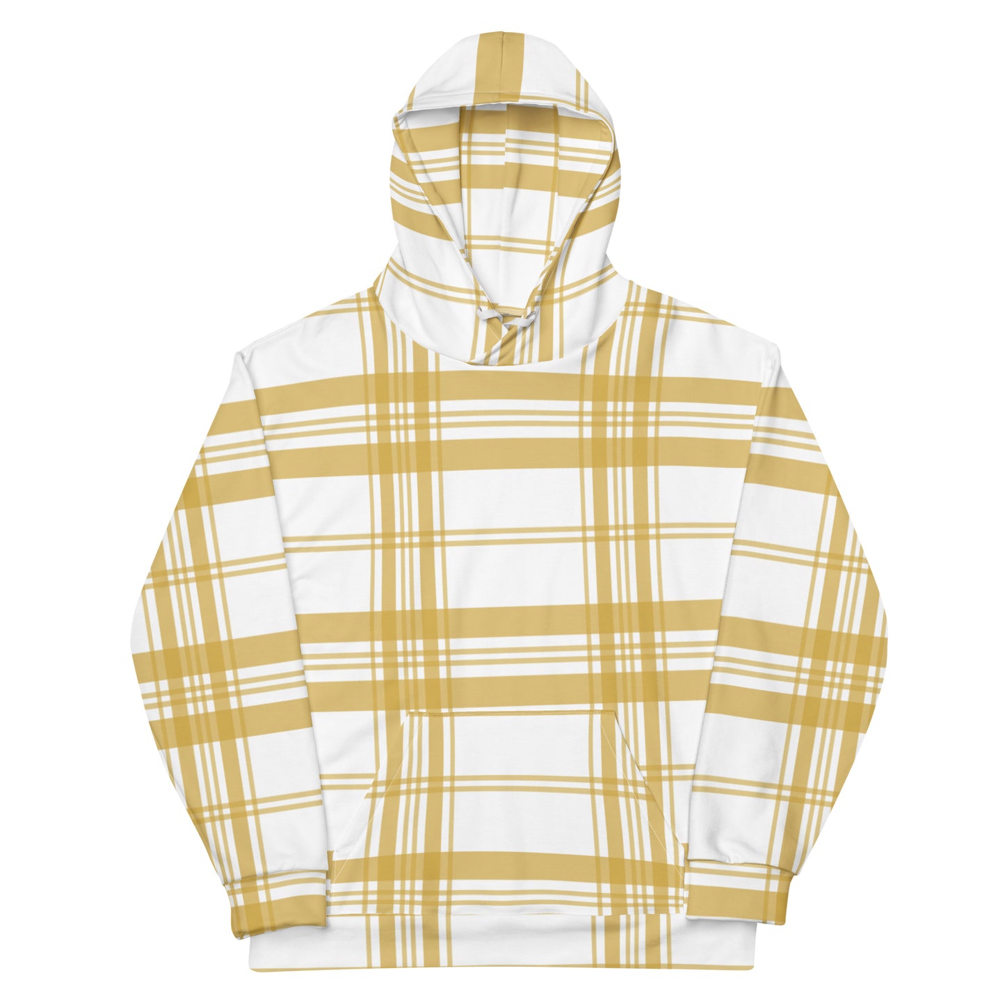 Mustard Tartan - Inspired By Zendaya - Sustainably Made Unisex Hoodie