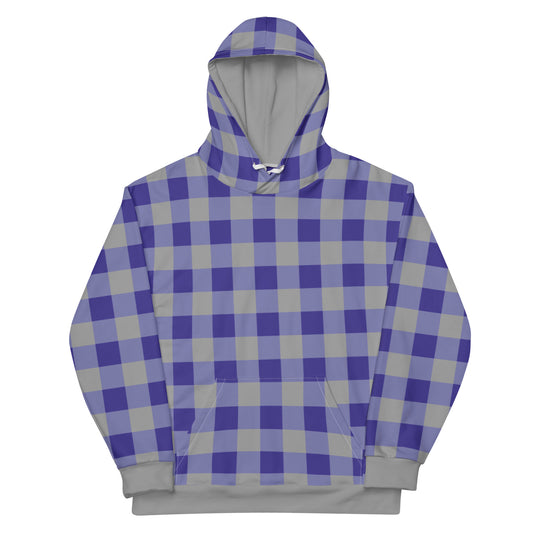 Gingham Blue - Inspired By Harry Styles - Sustainably Made Unisex Hoodie