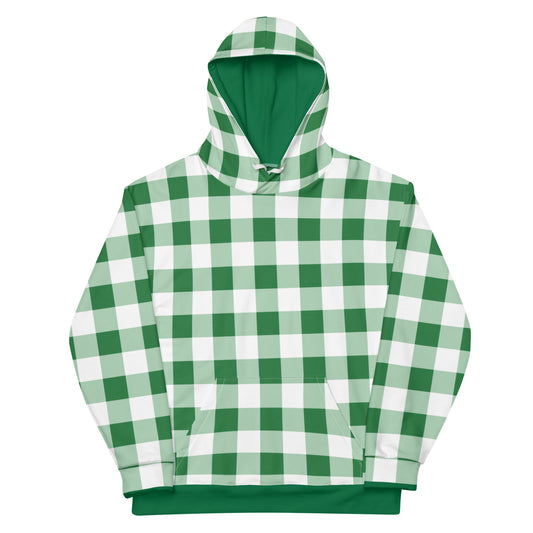 Gingham Green - Inspired By Harry Styles - Sustainably Made Unisex Hoodie