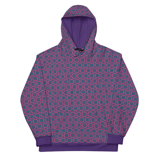 Pink Circles - Inspired By Selena Gomez - Sustainably Made Unisex Hoodie