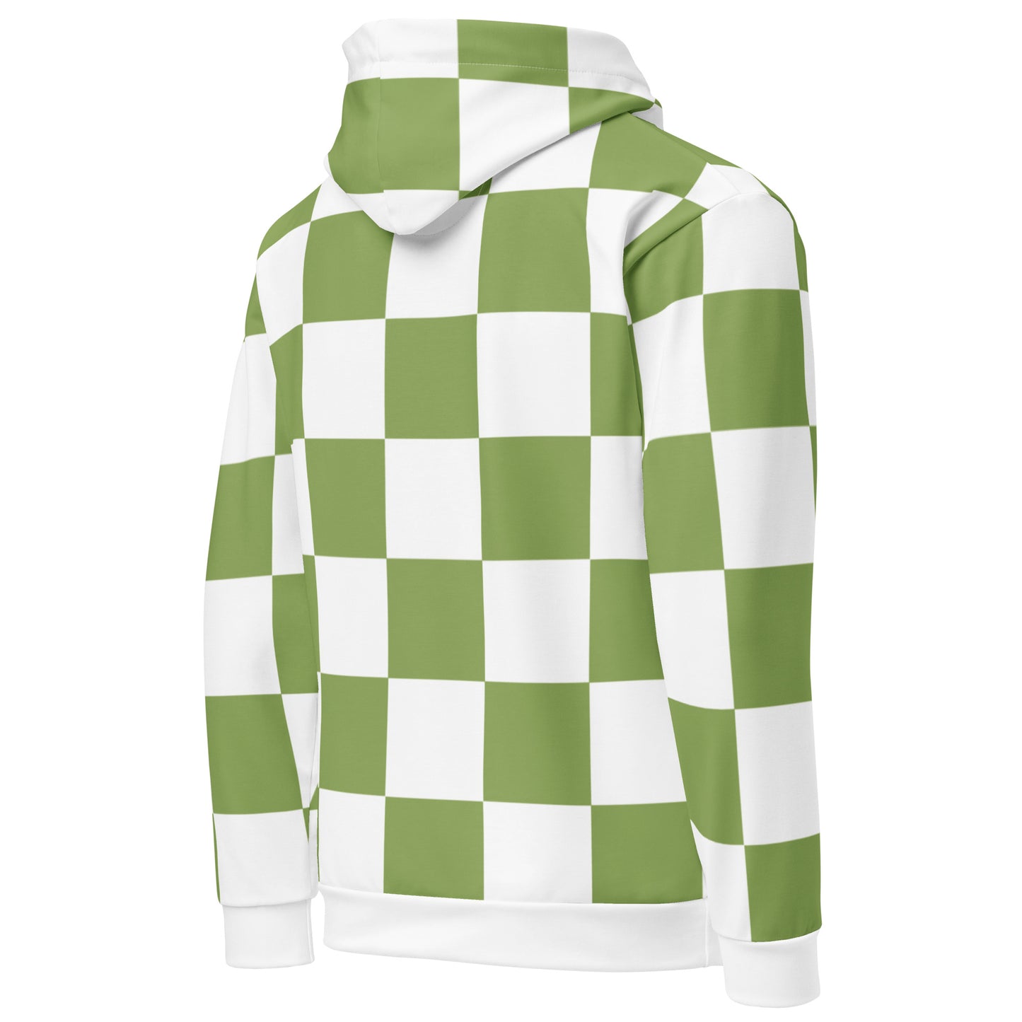 Green Chess Pattern - Inspired By Zendaya - Sustainably Made Unisex Hoodie