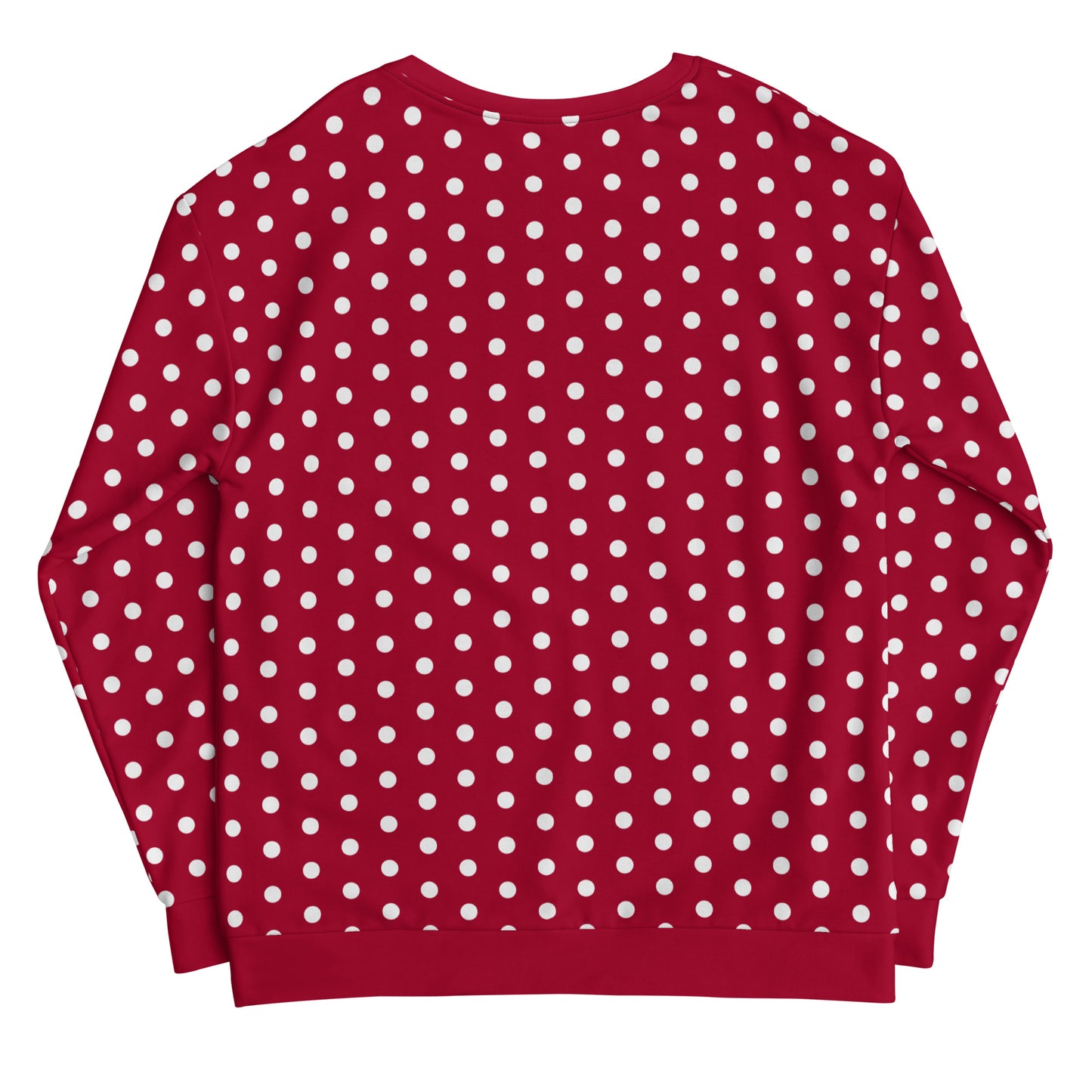 Maroon Polka Dot - Inspired By Taylor Swift - Sustainably Made Unisex Sweatshirt