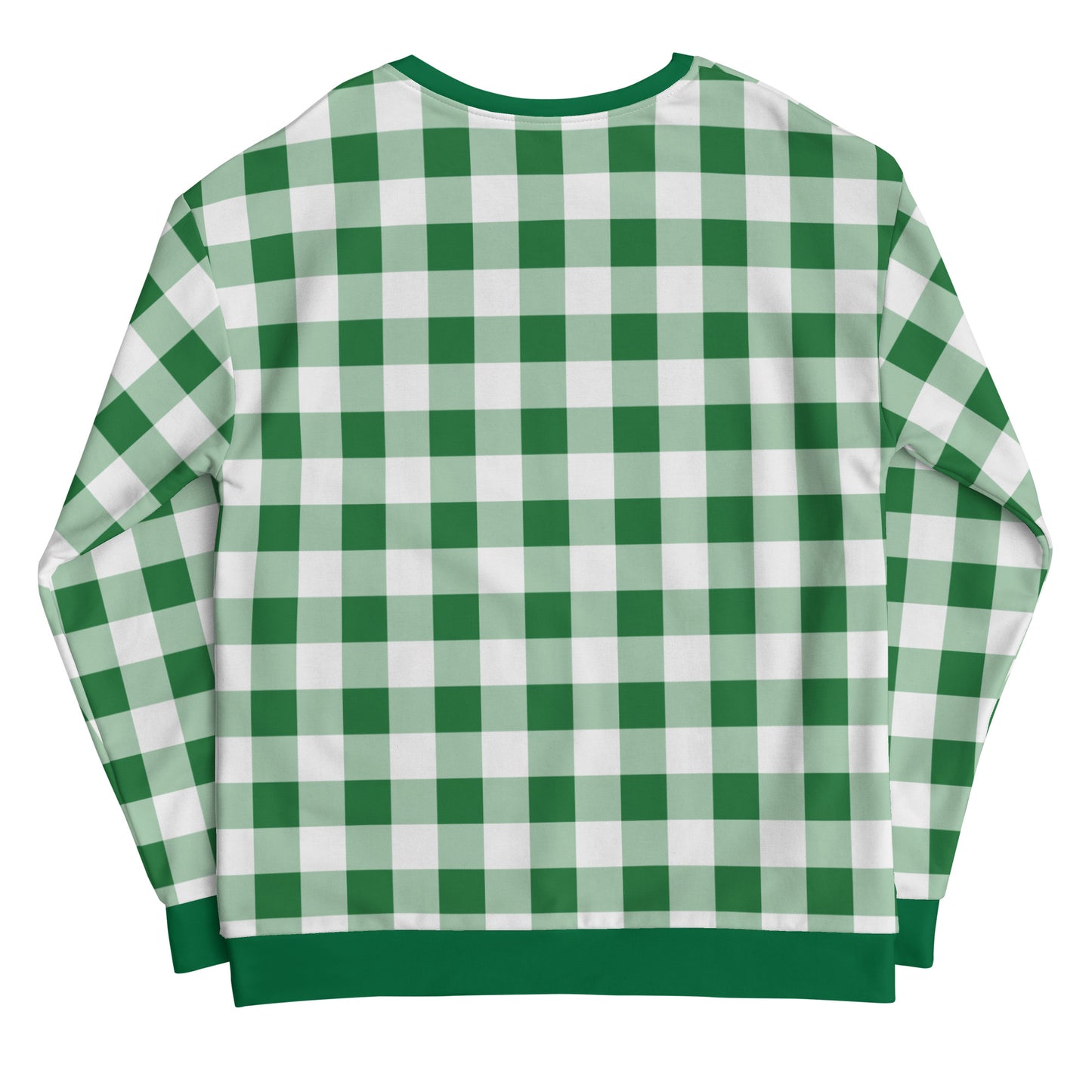 Gingham Green - Inspired By Harry Styles - Sustainably Made Unisex Sweatshirt