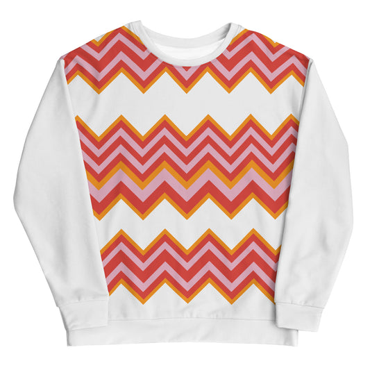 Retro Zigzag - Inspired By Taylor Swift - Sustainably Made Unisex Sweatshirt