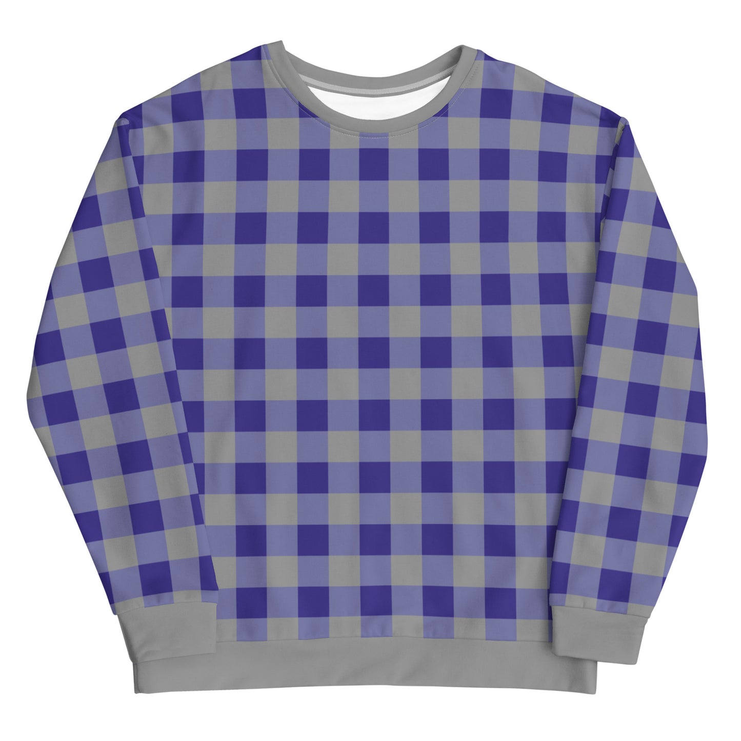 Gingham Blue - Inspired By Harry Styles - Sustainably Made Unisex Sweatshirt