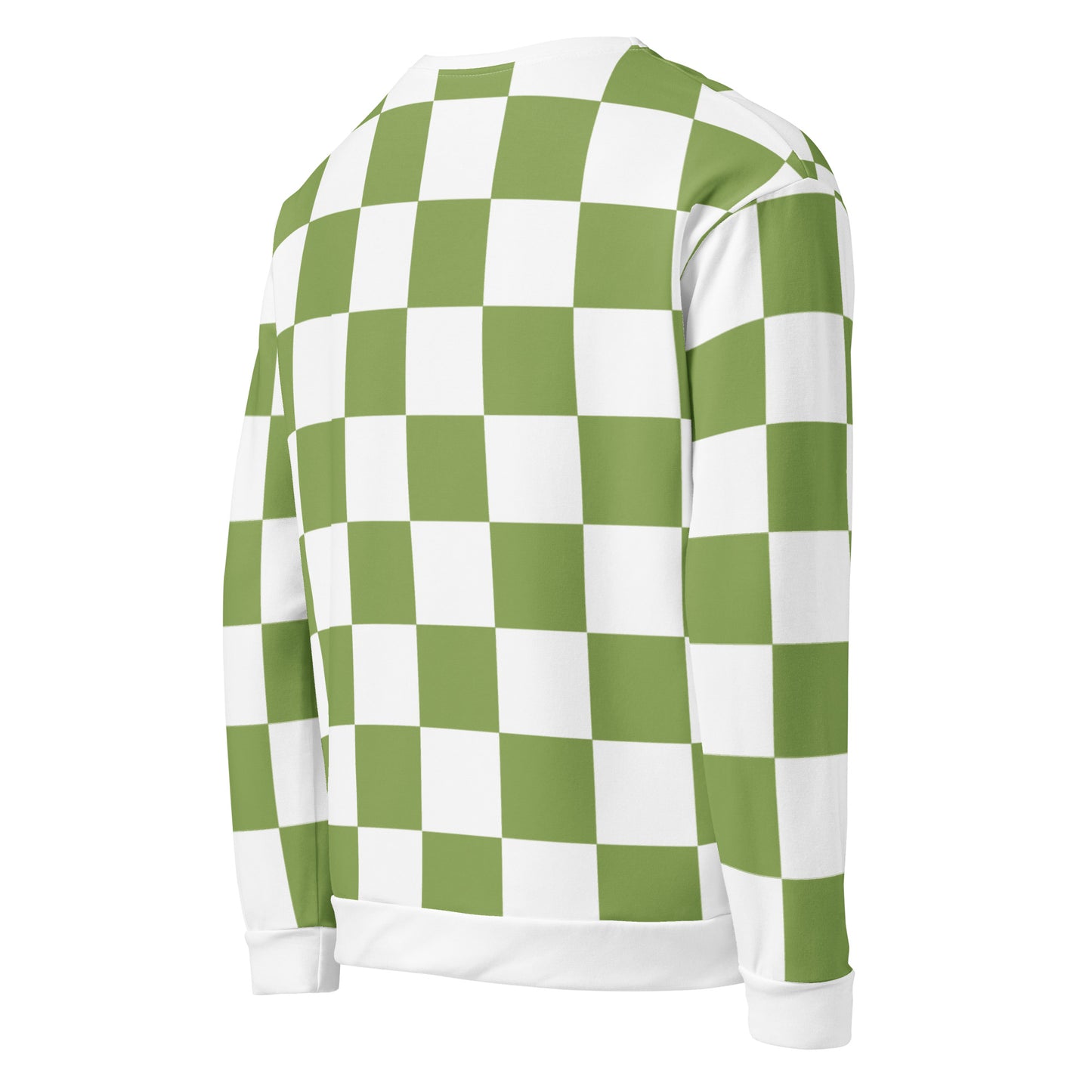 Green Chess Pattern - Inspired By Zendaya - Sustainably Made Unisex Sweatshirt