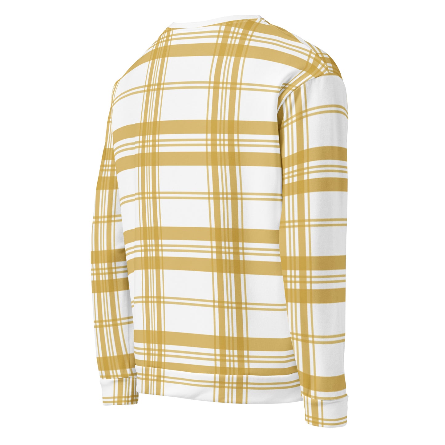 Mustard Tartan - Inspired By Zendaya - Sustainably Made Unisex Sweatshirt