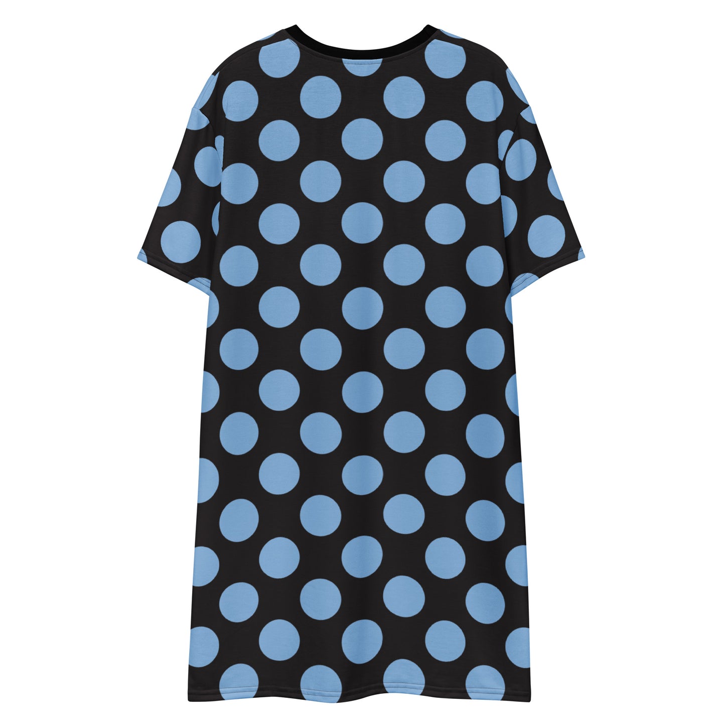 Blue Polkadot - Inspired By Harry Styles - Sustainably Made T-shirt dress
