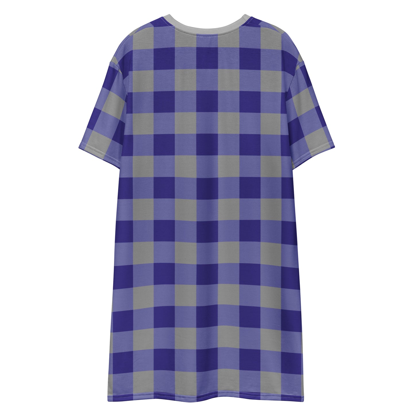 Gingham Blue - Inspired By Harry Styles - Sustainably Made T-shirt dress