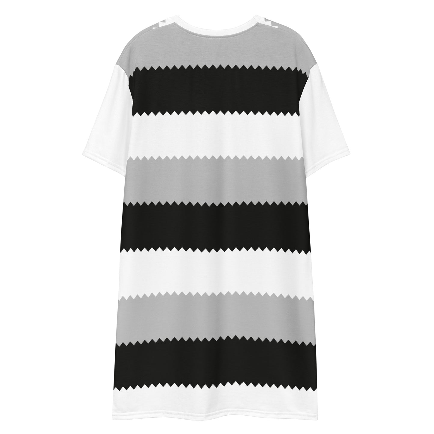 Electric Monochrome - Inspired By Dua Lipa - Sustainably Made T-shirt dress