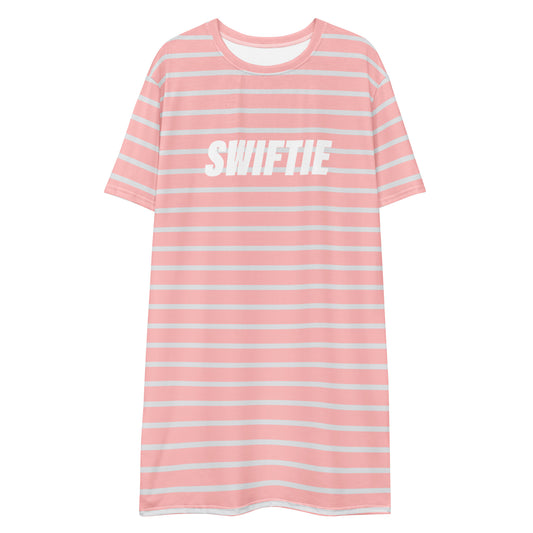 Swiftie Stripes - Inspired By Taylor Swift - Sustainably Made T-shirt dress