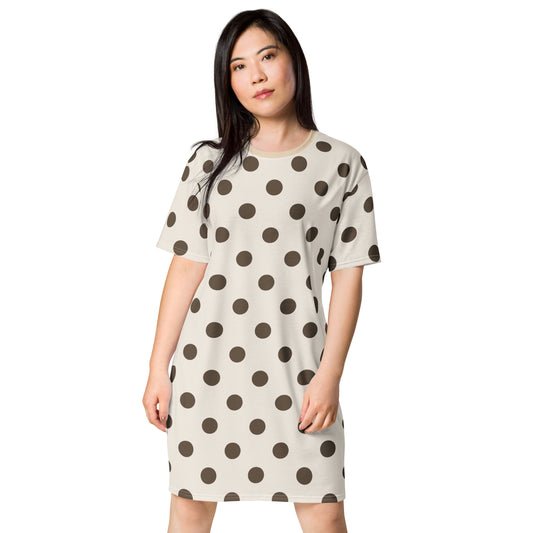Polkadot - Inspired By Dua Lipa - Sustainably Made T-shirt dress
