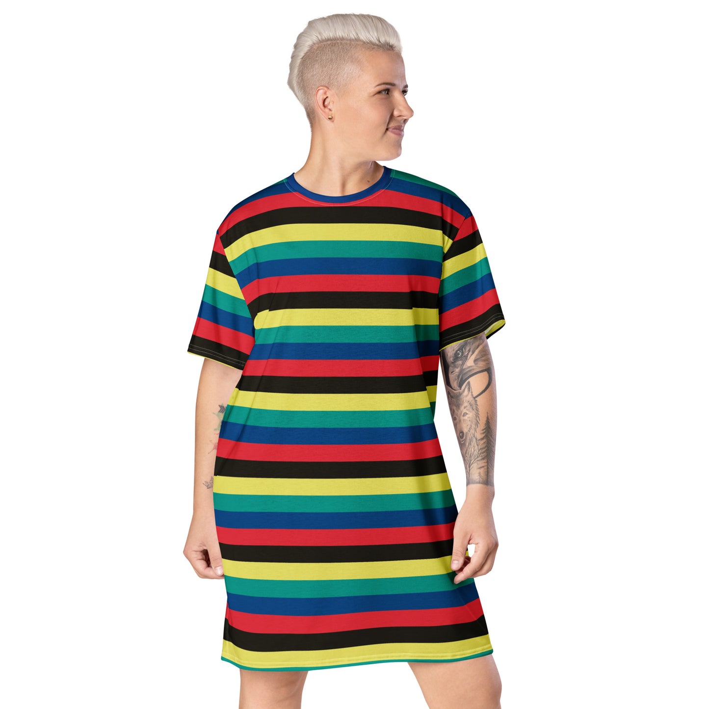 Roman - Inspired By Dua Lipa - Sustainably Made T-shirt dress