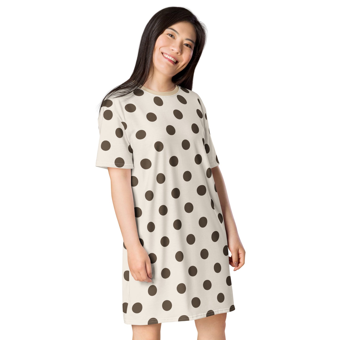 Polkadot - Inspired By Dua Lipa - Sustainably Made T-shirt dress