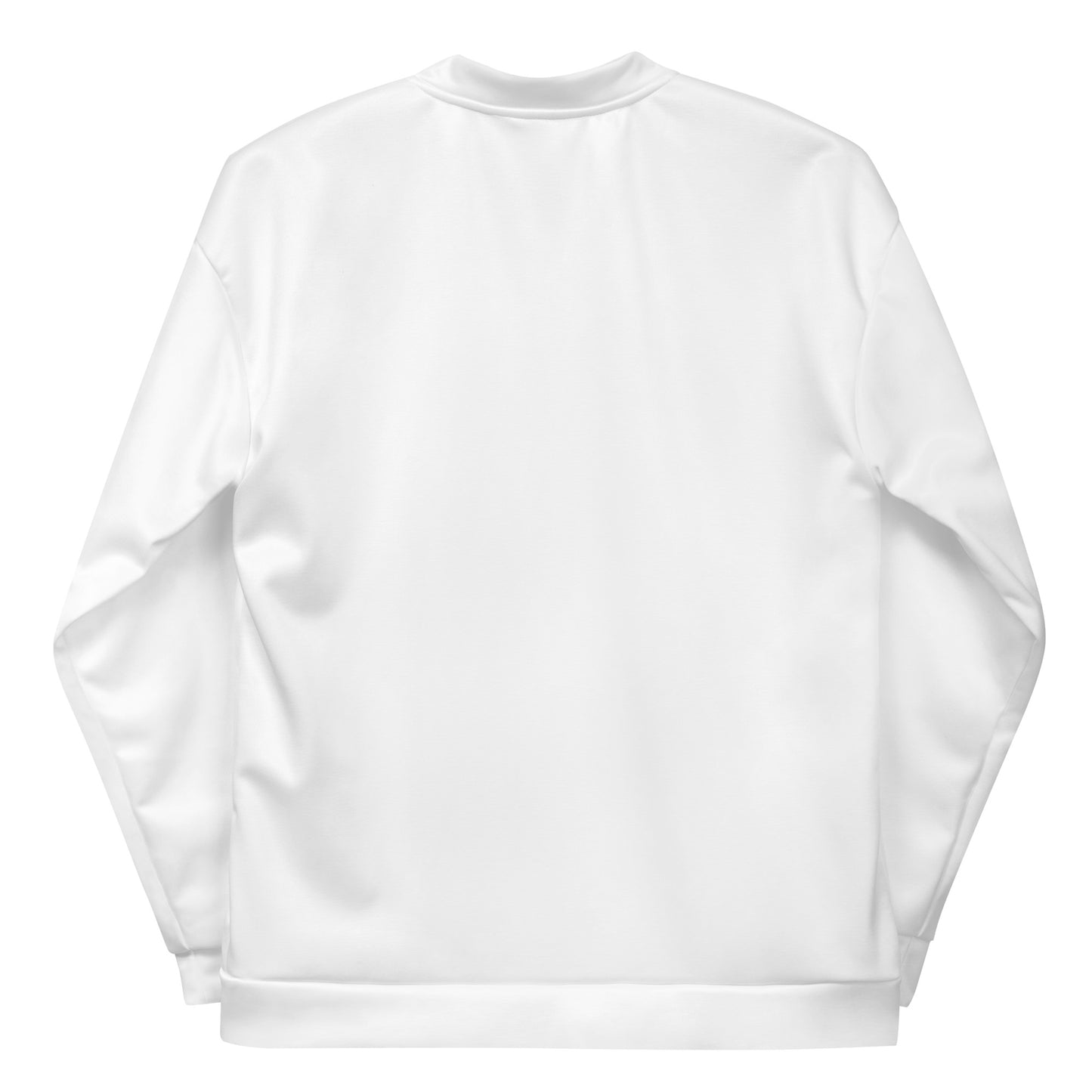 Climate Change Global Warming Stripes | Basic White - Sustainably Made Bomber Jacket