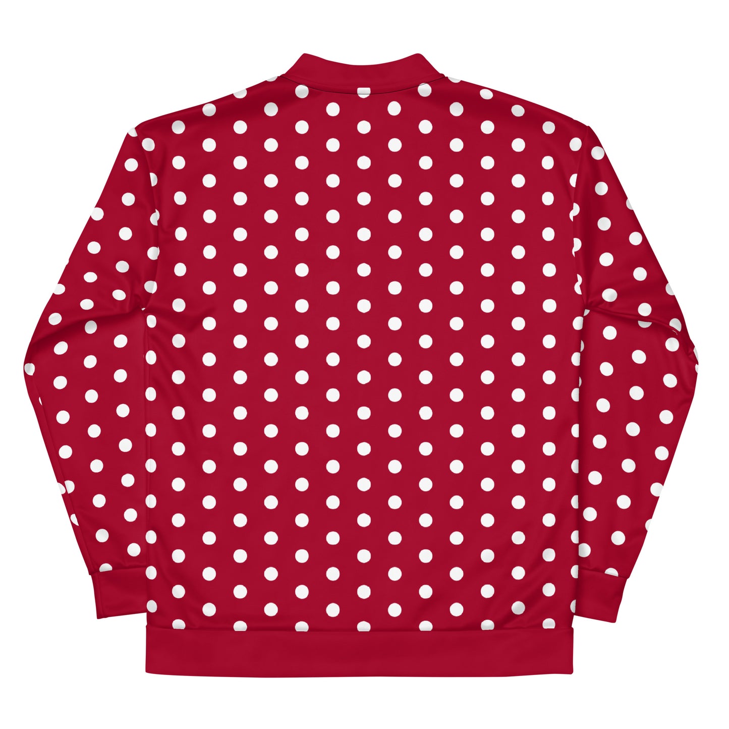 Maroon Polka Dot - Inspired By Taylor Swift - Sustainably Made Unisex Bomber Jacket