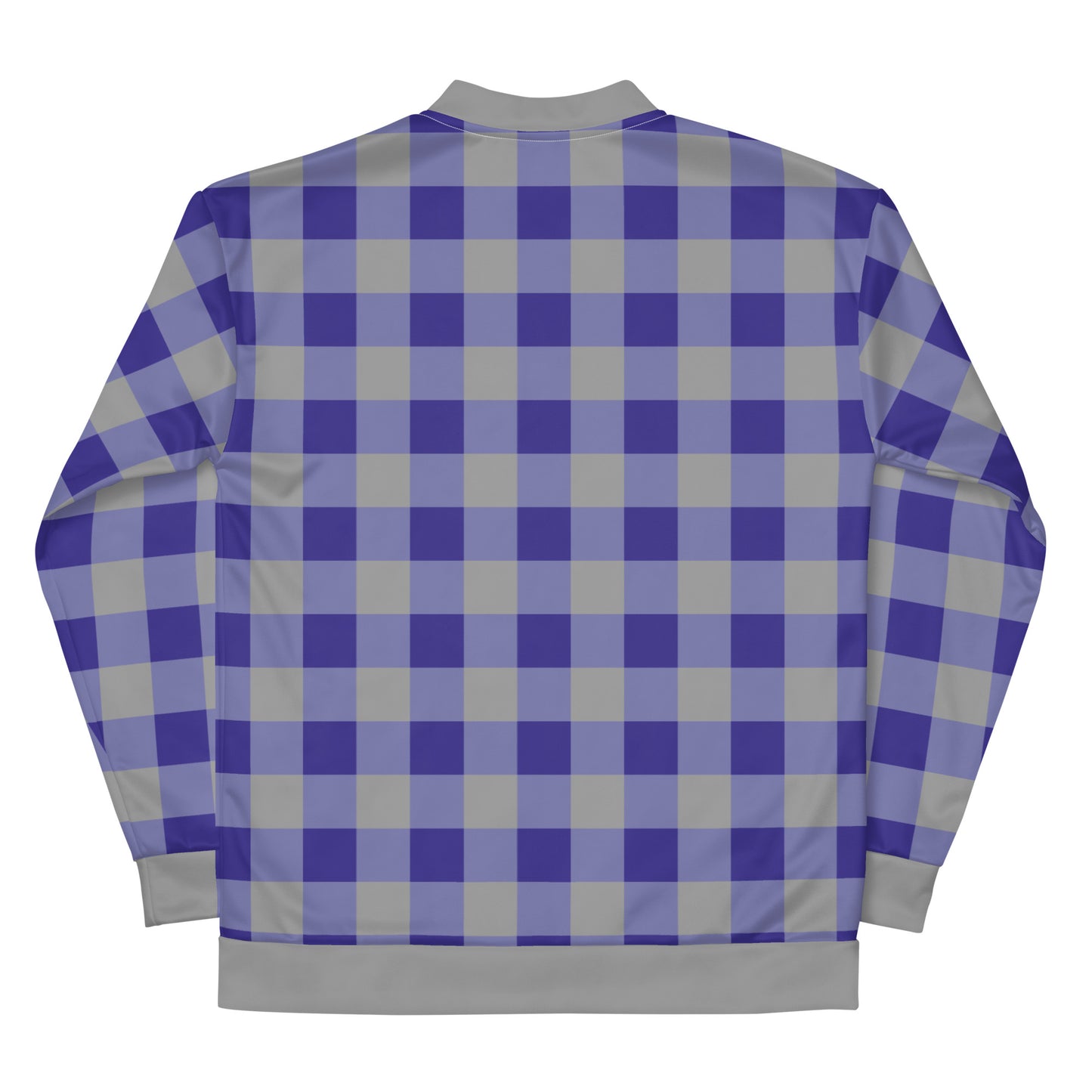 Gingham Blue - Inspired By Harry Styles - Sustainably Made Unisex Bomber Jacket