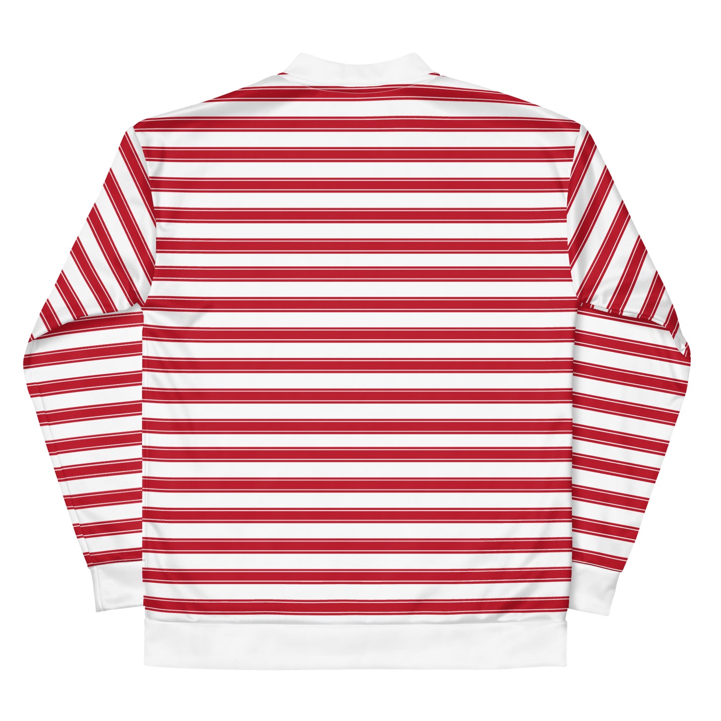 Red Stripes - Inspired By Selena Gomez - Sustainably Made Unisex Bomber Jacket