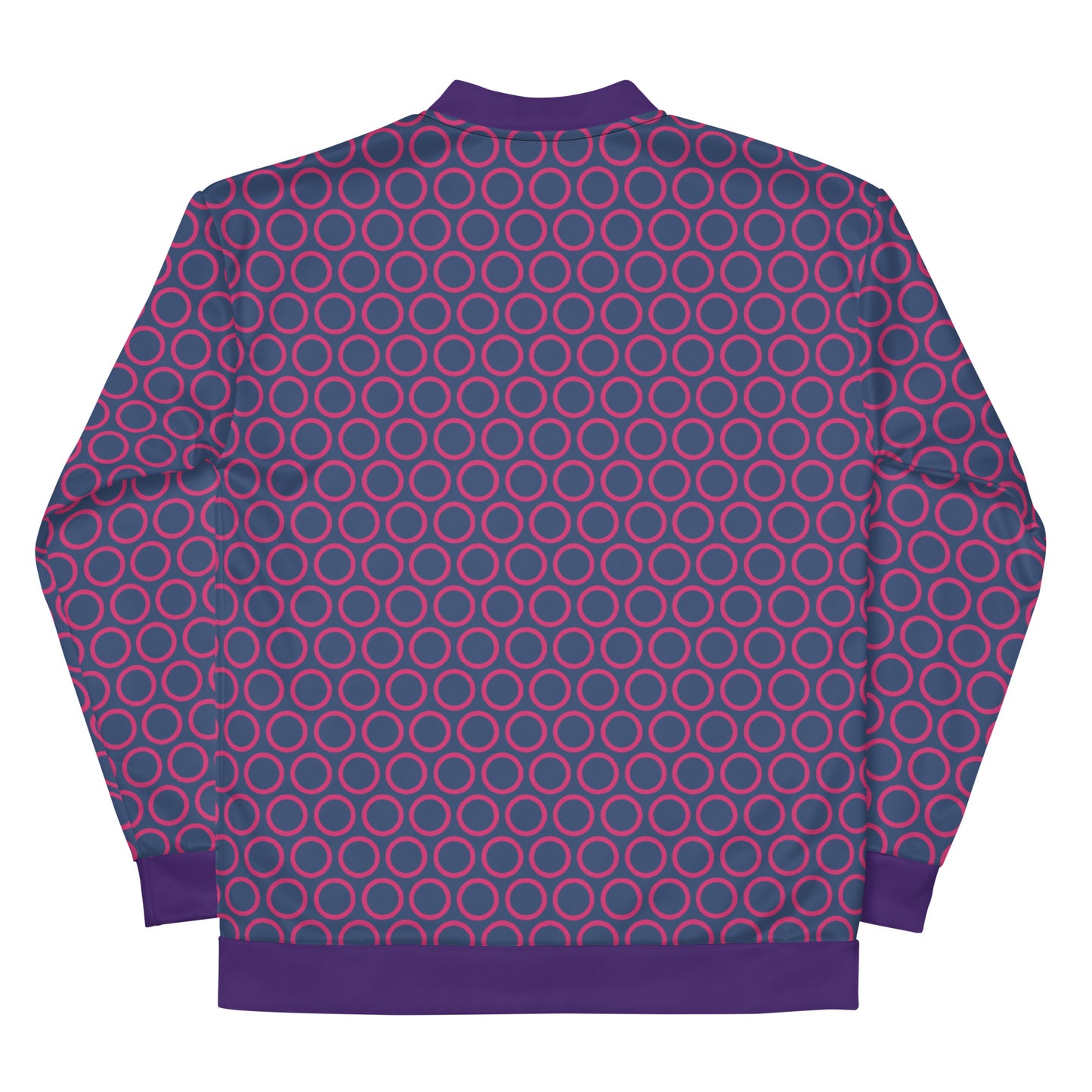 Pink Circles - Inspired By Selena Gomez - Sustainably Made Unisex Bomber Jacket