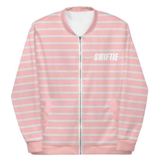 Swiftie Stripes - Inspired By Taylor Swift - Sustainably Made Bomber Jacket