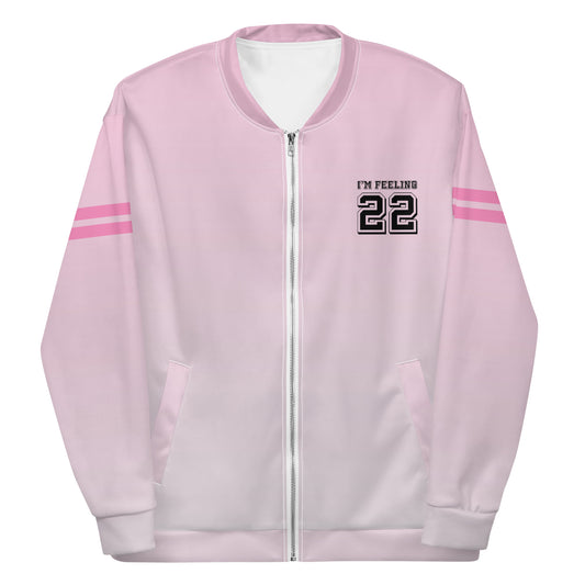 22 | Gradient Pink - Inspired By Taylor Swift - Sustainably Made Bomber Jacket