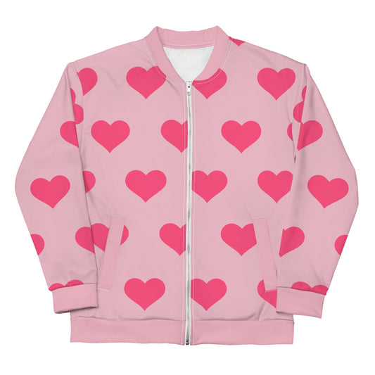Pink Love - Sustainably Made Bomber Jacket