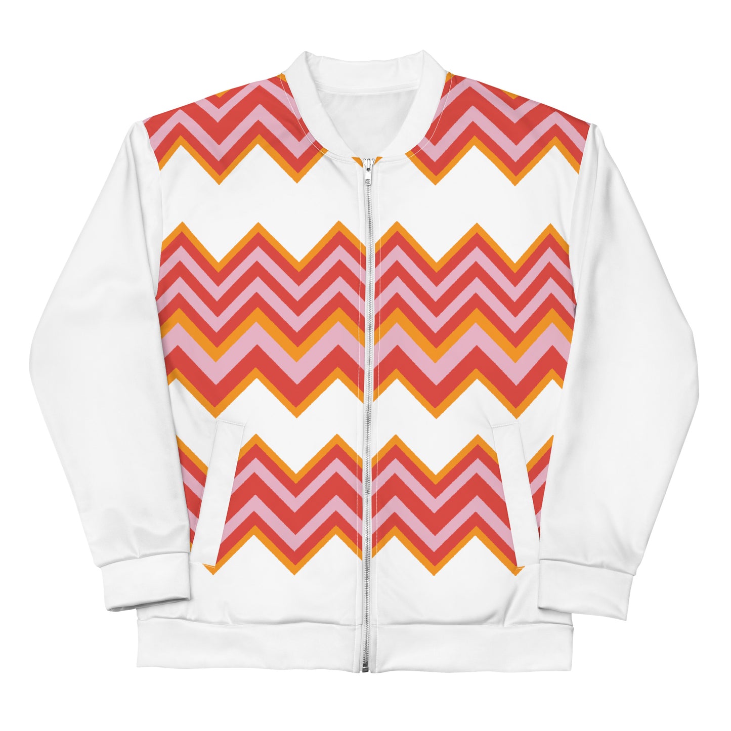 Retro Zigzag - Inspired By Taylor Swift - Sustainably Made Unisex Bomber Jacket