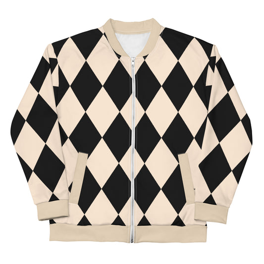 Harlequin - Inspired By Selena Gomez - Sustainably Made Unisex Bomber Jacket
