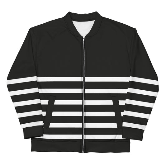 Half Lines - Inspired By Selena Gomez - Sustainably Made Unisex Bomber Jacket