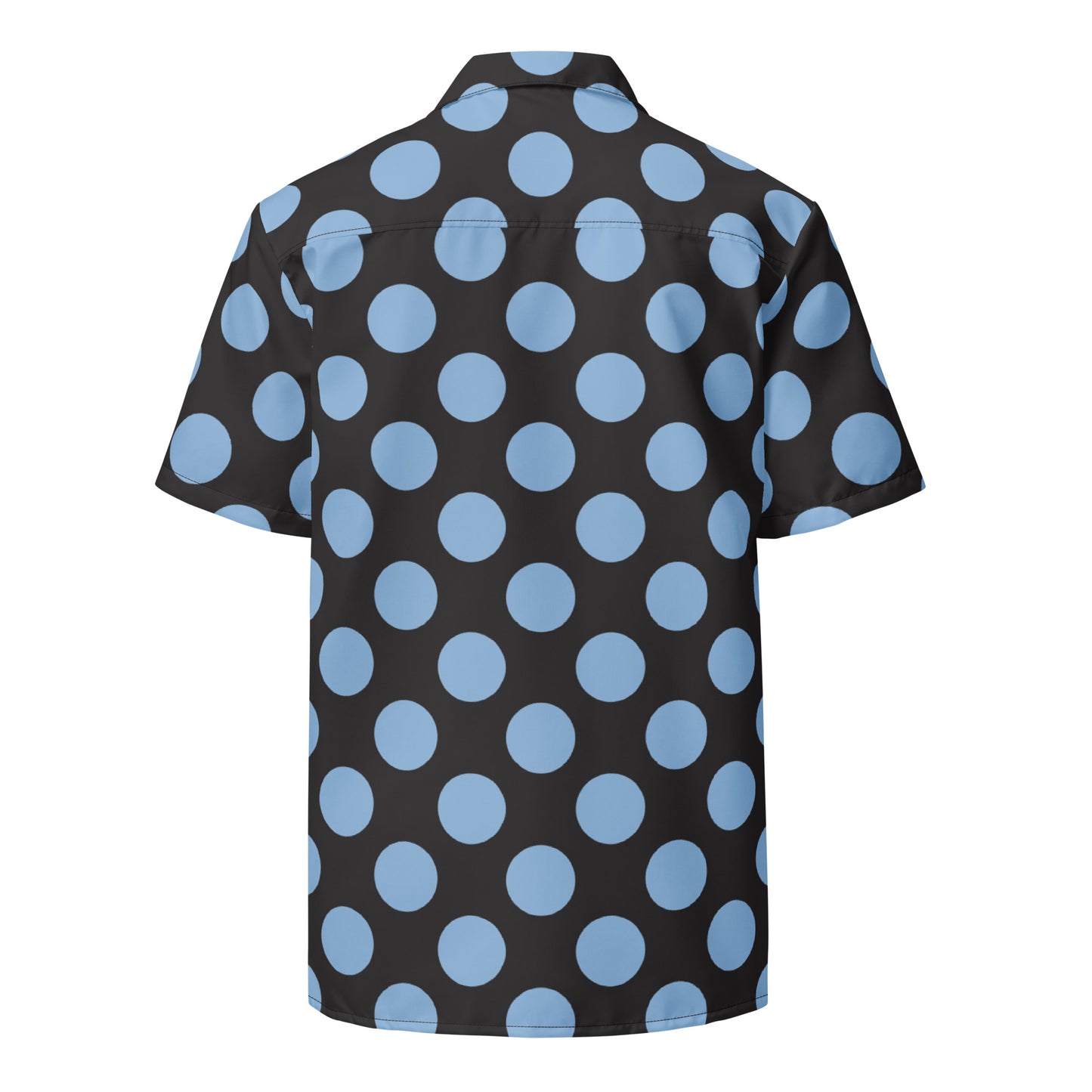 Blue Polkadot - Inspired By Harry Styles - Sustainably Made Unisex button shirt