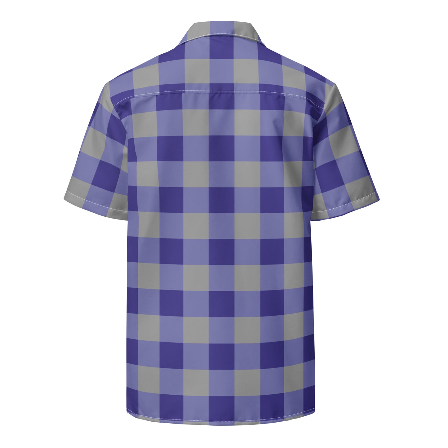 Gingham Blue - Inspired By Harry Styles - Sustainably Made Unisex button shirt