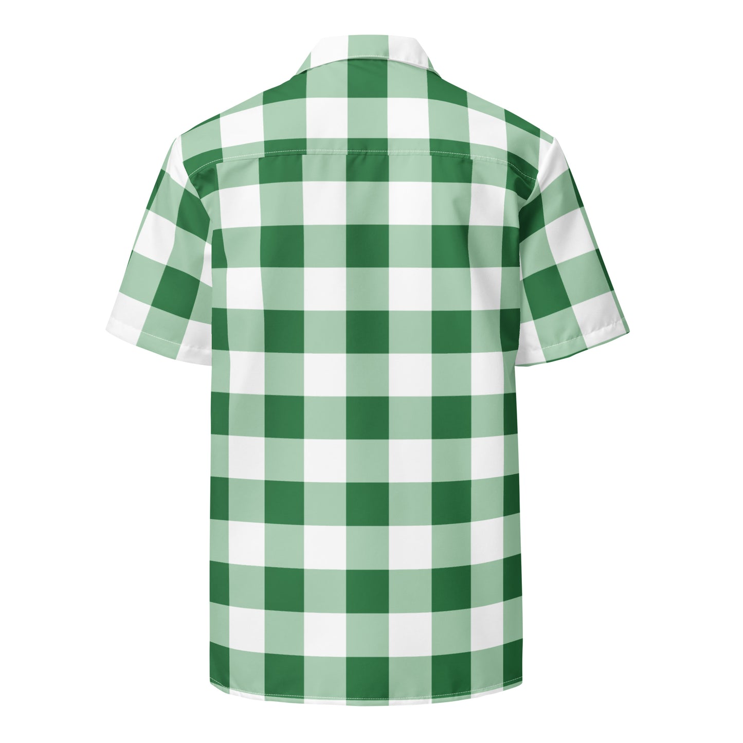 Gingham Green - Inspired By Harry Styles - Sustainably Made Unisex button shirt