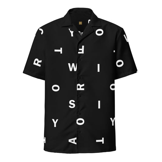 Letter Black - Inspired By Taylor Swift - Sustainably Made Unisex button shirt