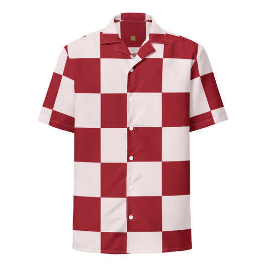 Go Red - Inspired By Dua Lipa - Sustainably Made Unisex button shirt