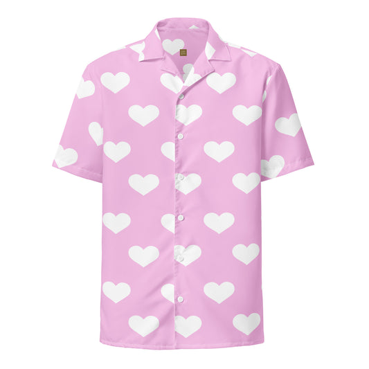 Hearty - Inspired By Dua Lipa - Sustainably Made Unisex button shirt