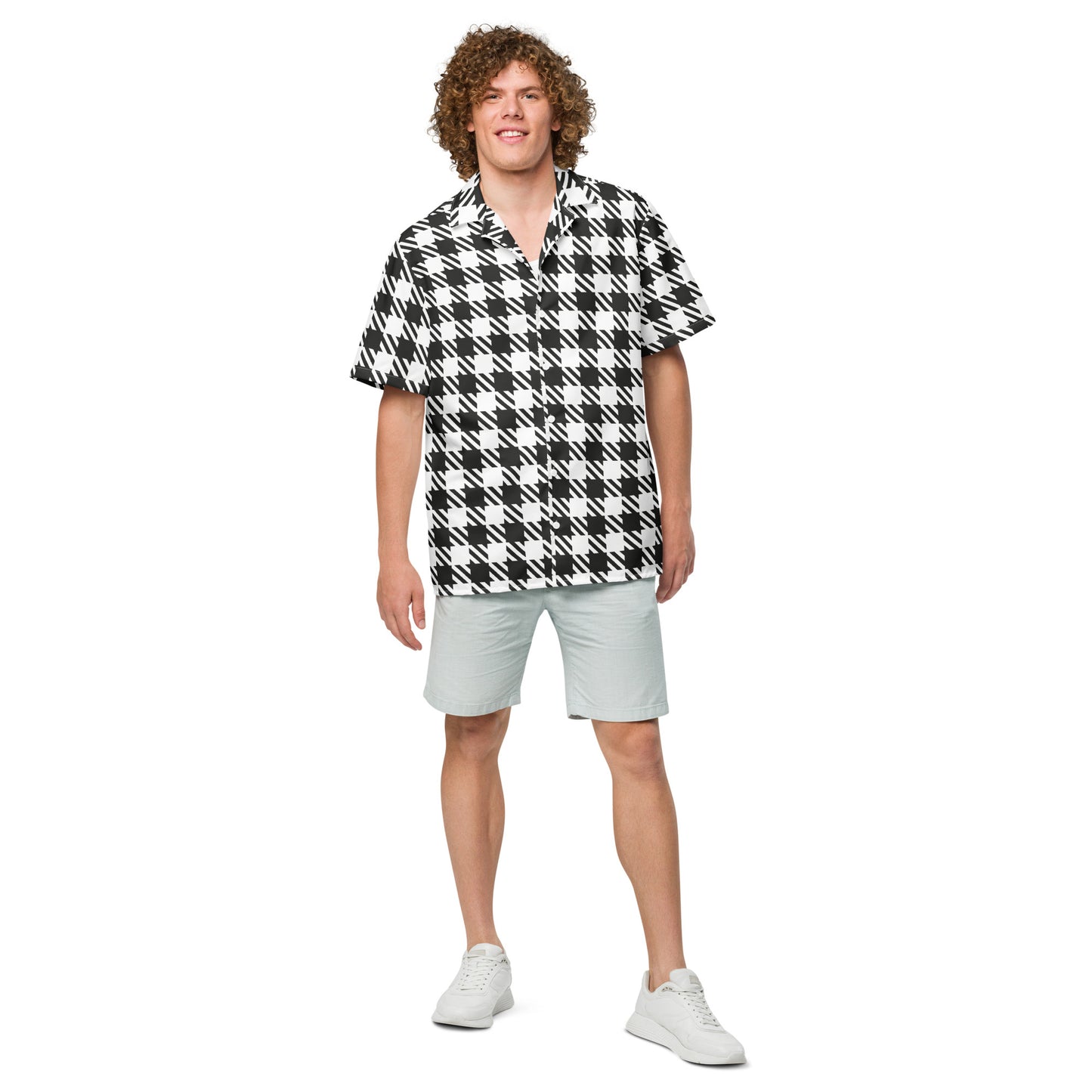 Royal Check - Inspired By Selena Gomez - Sustainably Made Unisex button shirt