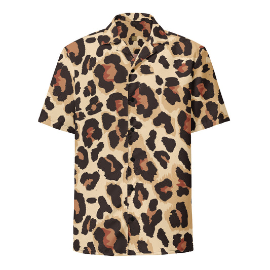 Leopard Skin - Inspired By Selena Gomez - Sustainably Made Unisex button shirt