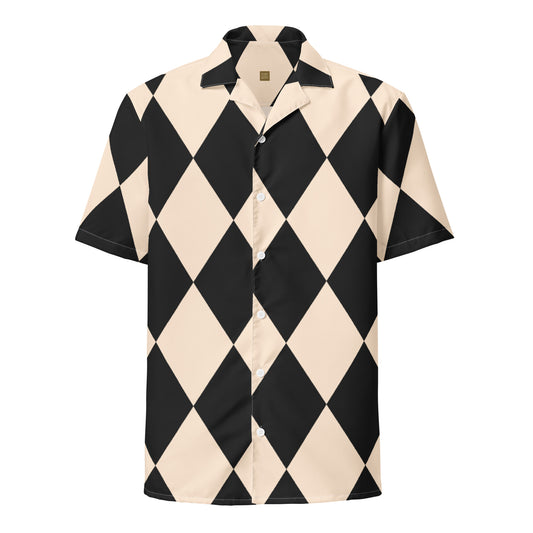 Harlequin - Inspired By Selena Gomez - Sustainably Made Unisex button shirt