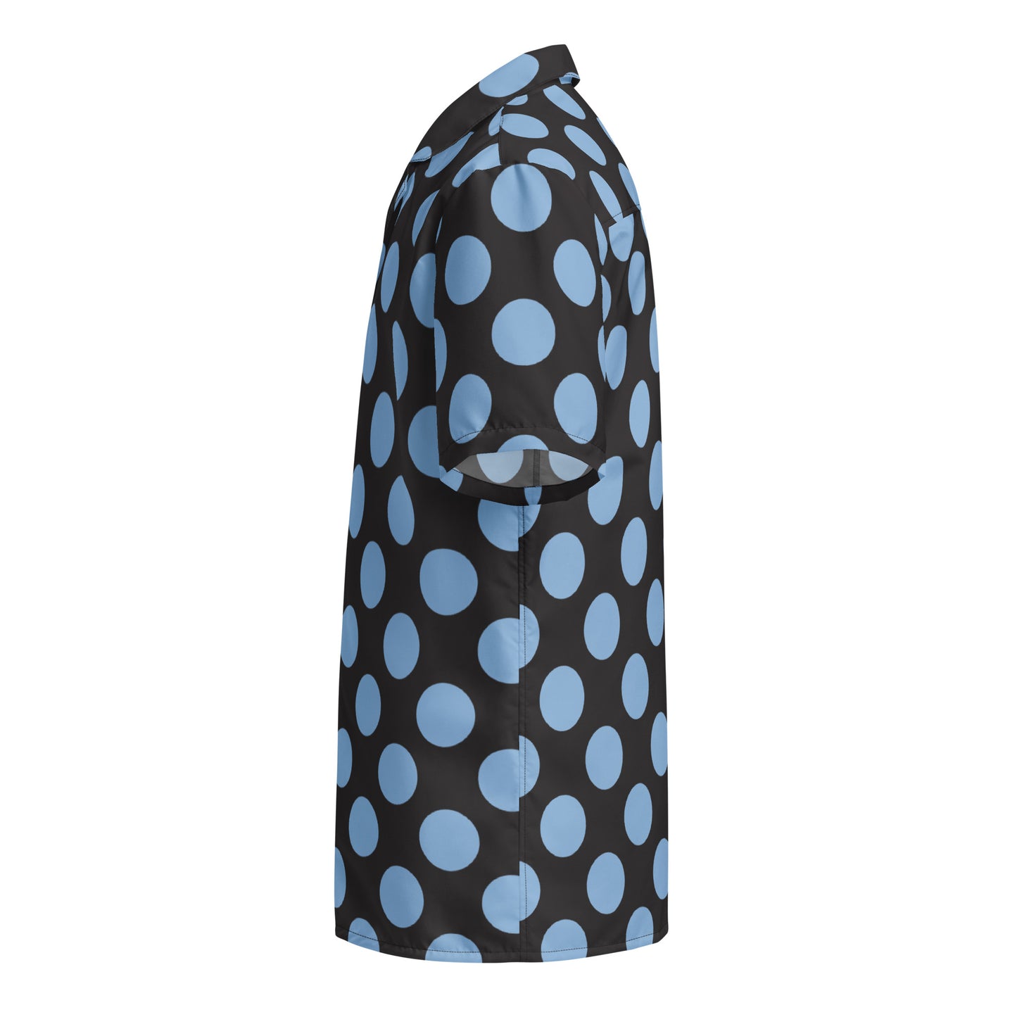 Blue Polkadot - Inspired By Harry Styles - Sustainably Made Unisex button shirt
