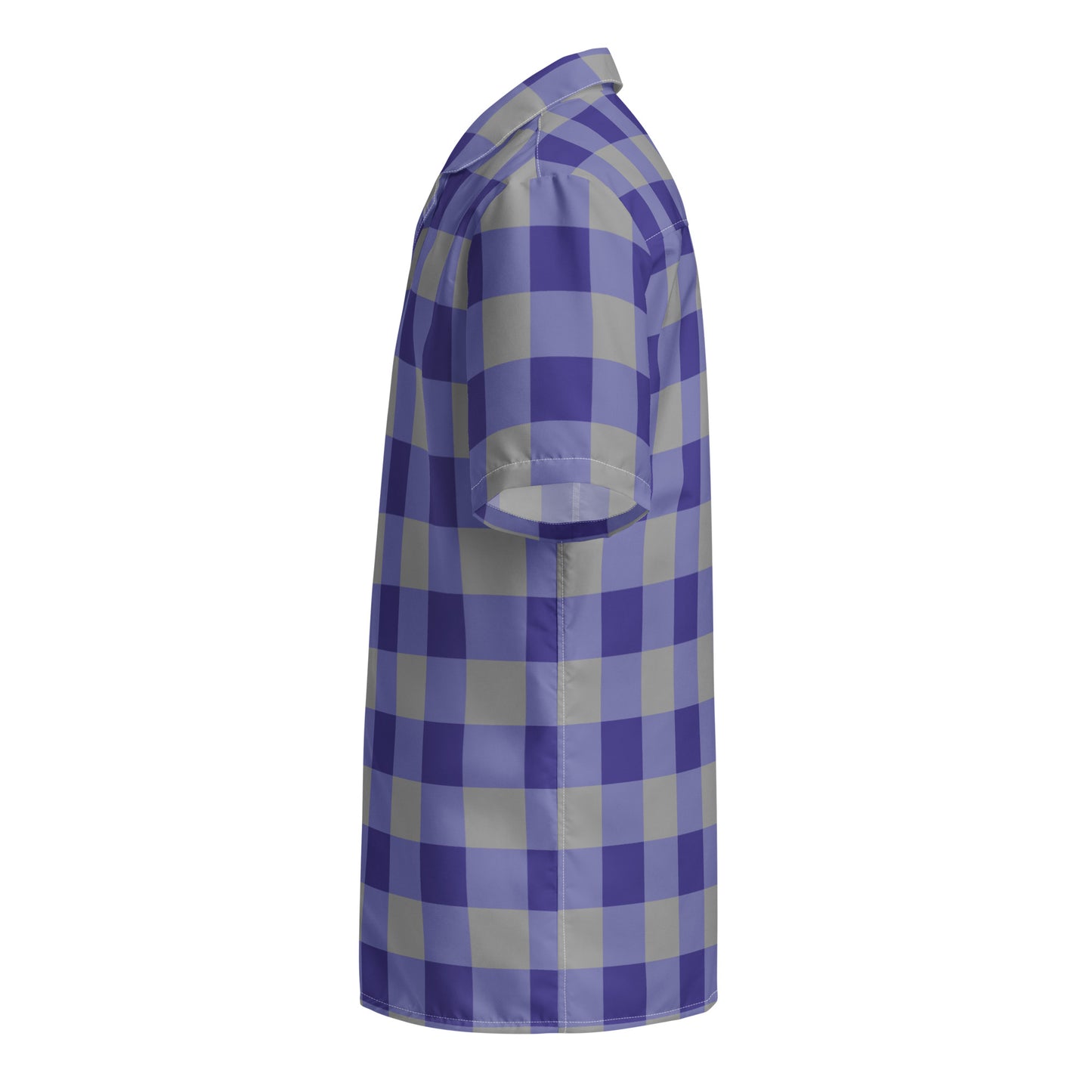 Gingham Blue - Inspired By Harry Styles - Sustainably Made Unisex button shirt