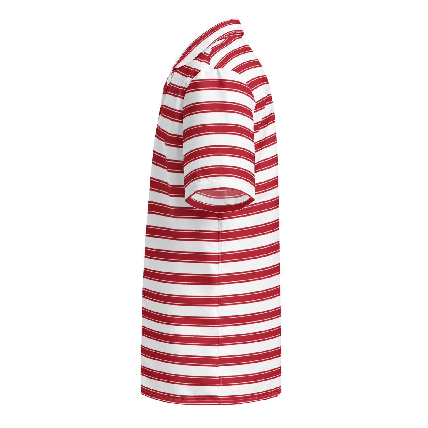 Red Stripes - Inspired By Selena Gomez - Sustainably Made Unisex button shirt