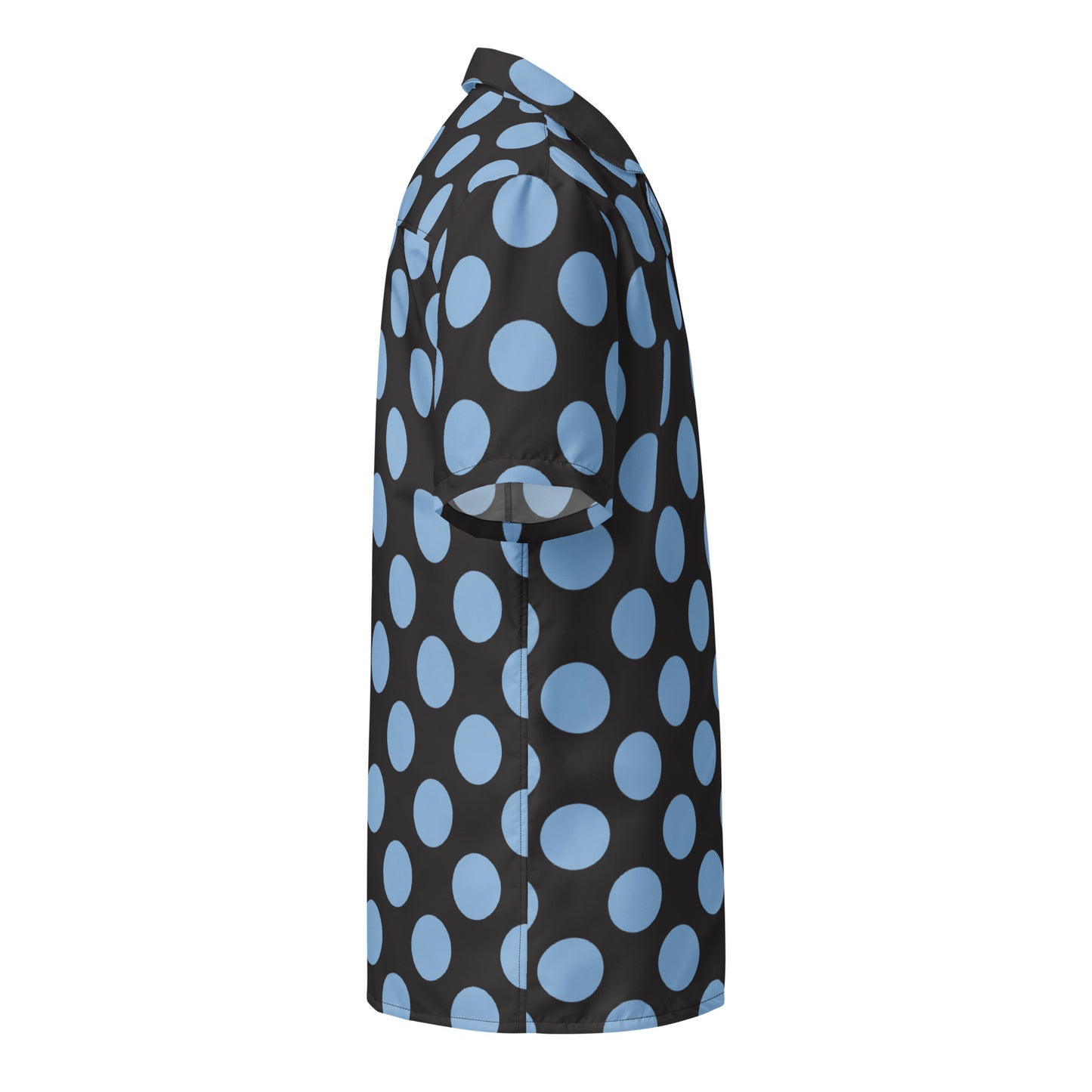 Blue Polkadot - Inspired By Harry Styles - Sustainably Made Unisex button shirt